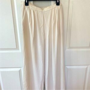 St. John Evening Cream Wide Leg Pants